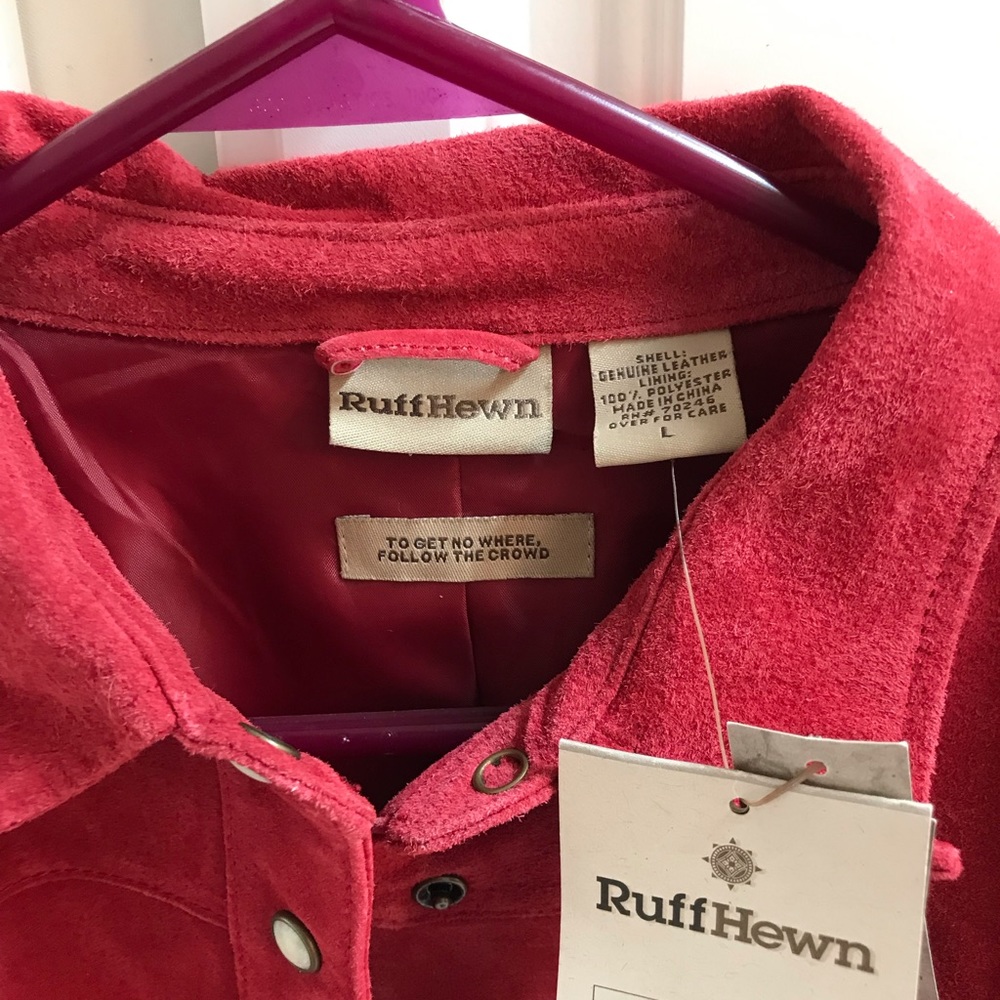 Washable Suede Shirt Jacket